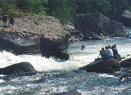 Pillow Rock Rapid on the Upper Gauley
